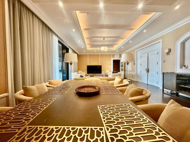 Seaview Furnished Three-Bedroom Floor with Private Pool & Balcony in Salmiya