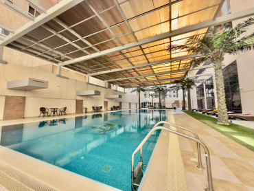 Seaview Two bedroom semi furnished apartment for rent in Sabha Al Salem 